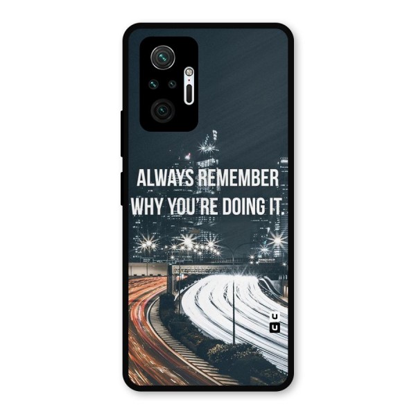 Always Remember Metal Back Case for Redmi Note 10 Pro