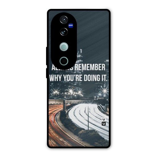 Always Remember Metal Back Case for Vivo V40 Pro