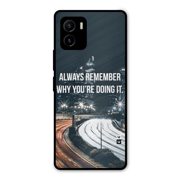 Always Remember Metal Back Case for Vivo Y15s