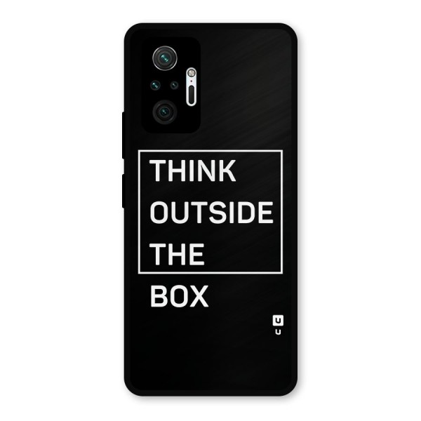 Always Think Outside Metal Back Case for Redmi Note 10 Pro Max