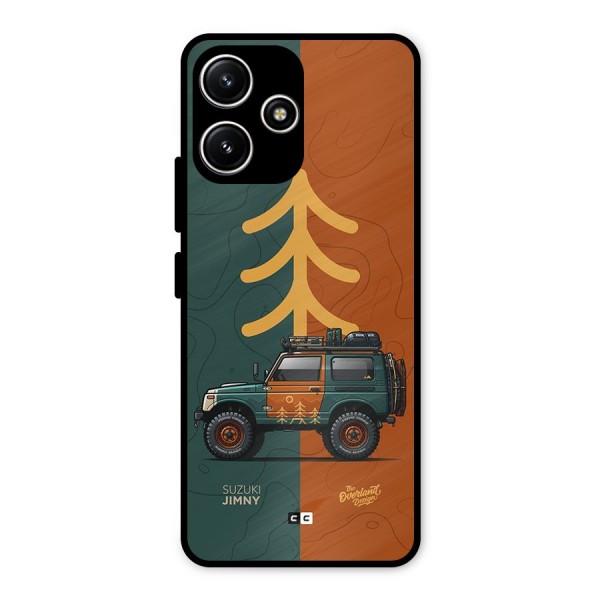 Amazing Defence Car Metal Back Case for Redmi 12 5G