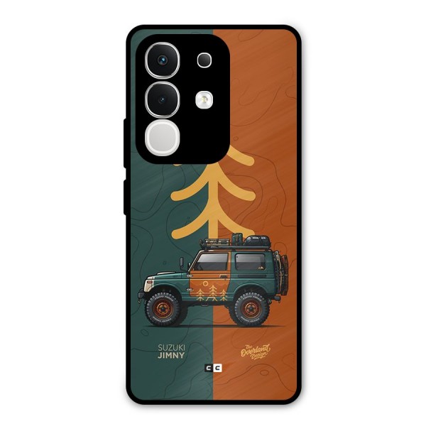 Amazing Defence Car Metal Back Case for iQOO Z10x