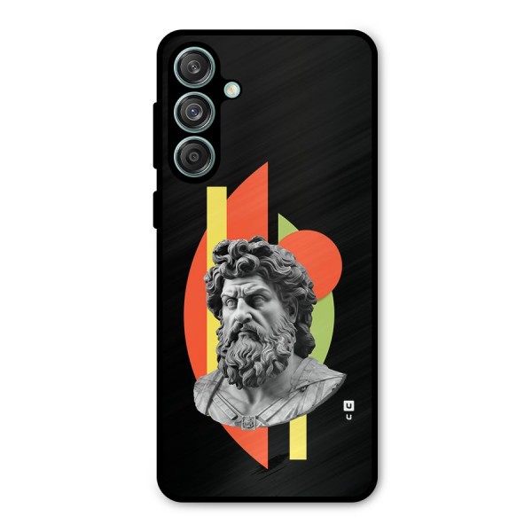 Amazing Geometry Metal Back Case for Galaxy M55 5G