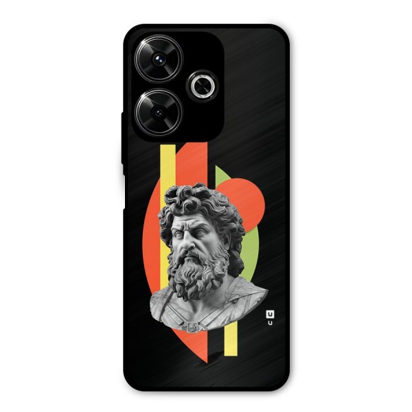 Amazing Geometry Metal Back Case for Poco M6 Plus