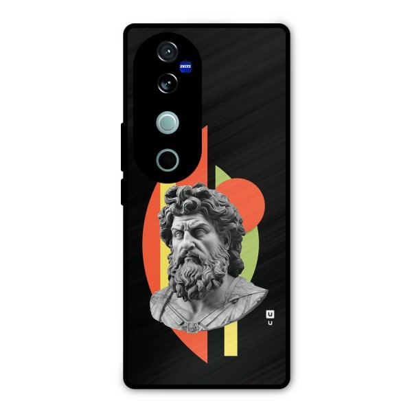 Amazing Geometry Metal Back Case for Vivo V40 Pro