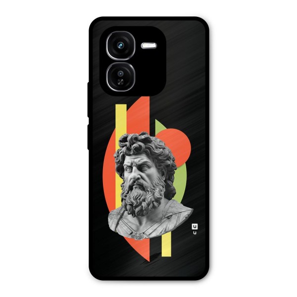 Amazing Geometry Metal Back Case for iQOO Z9x