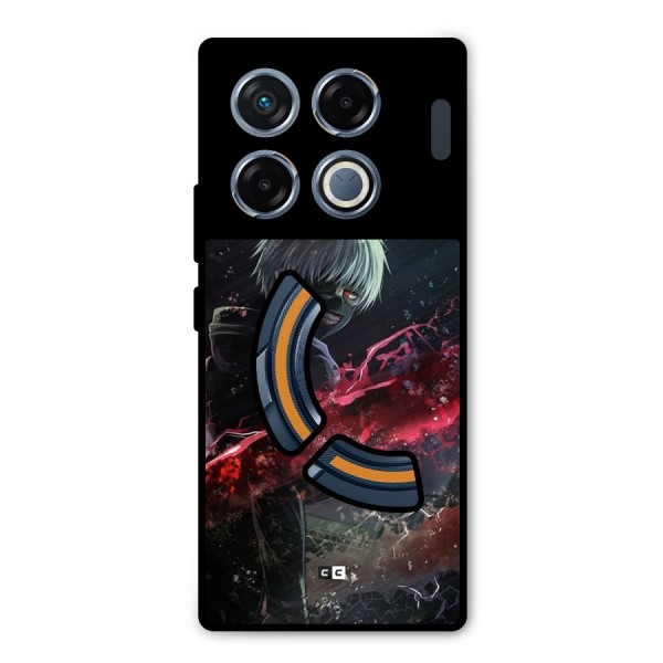 Amazing Ken Kaneki Metal Back Case for Infinix GT 20 Pro