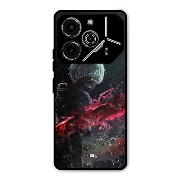 Amazing Ken Kaneki Metal Back Case for Tecno Pova 6 Pro