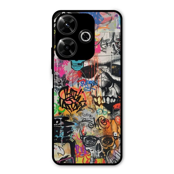 Amazing Street Art Metal Back Case for Poco M6 Plus