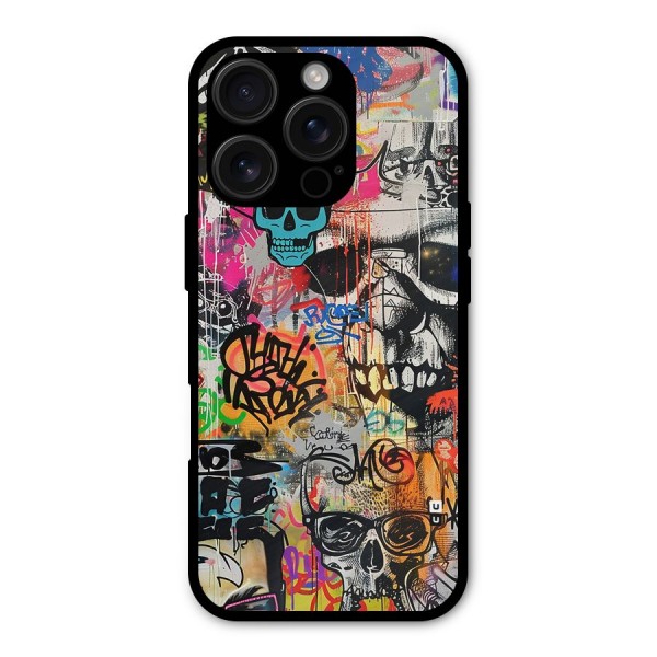 Amazing Street Art Metal Back Case for iPhone 16 Pro