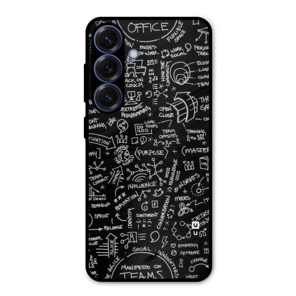 Anatomy Pattern Metal Back Case for Galaxy S25