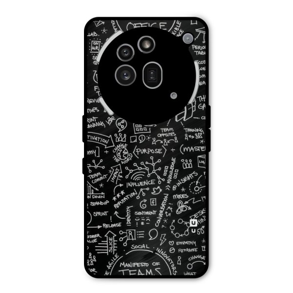 Anatomy Pattern Metal Back Case for Nothing Phone 3a Pro