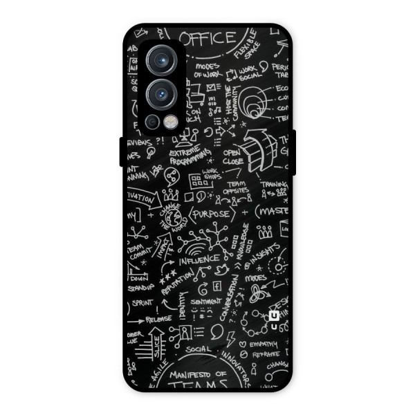 Anatomy Pattern Metal Back Case for OnePlus Nord 2 5G