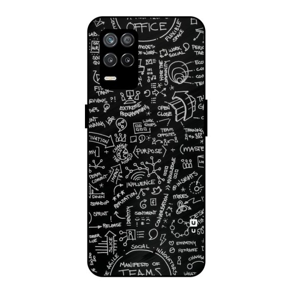 Anatomy Pattern Metal Back Case for Realme 9 5G