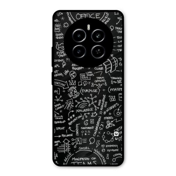 Anatomy Pattern Metal Back Case for Realme P1