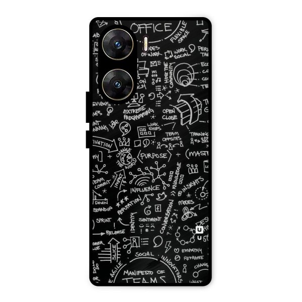 Anatomy Pattern Metal Back Case for Vivo V29e