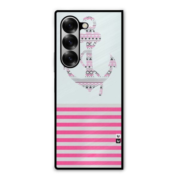 Anchor Design Stripes Metal Back Case for Galaxy Z Fold6