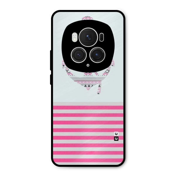 Anchor Design Stripes Metal Back Case for Honor Magic6 Pro