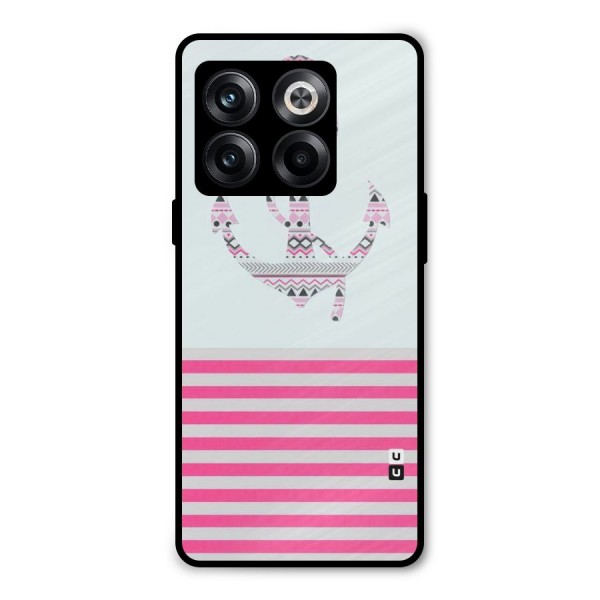 Anchor Design Stripes Metal Back Case for OnePlus 10T