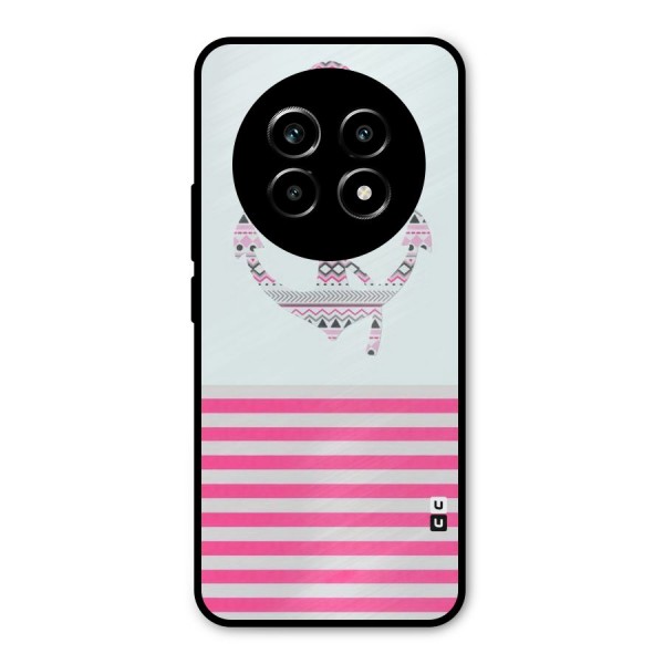 Anchor Design Stripes Metal Back Case for Realme 13 Pro