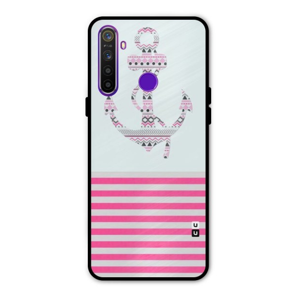 Anchor Design Stripes Metal Back Case for Realme Narzo 10