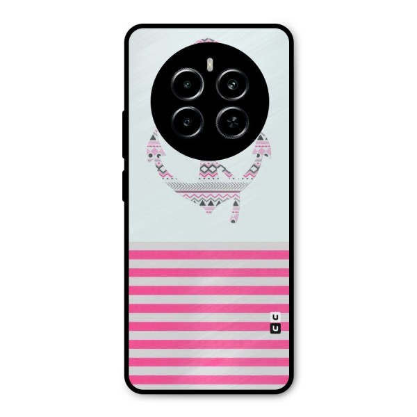 Anchor Design Stripes Metal Back Case for Realme P1