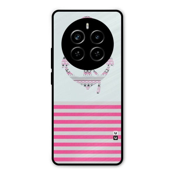 Anchor Design Stripes Metal Back Case for Realme P1 Pro