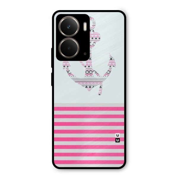 Anchor Design Stripes Metal Back Case for Realme P3