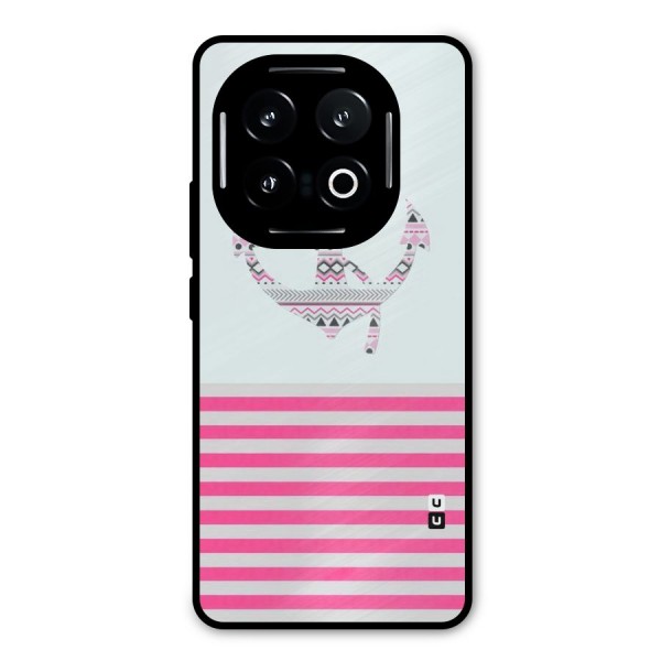Anchor Design Stripes Metal Back Case for iQOO 13