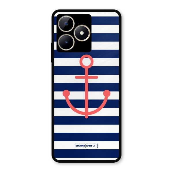 Anchor Stripes Metal Back Case for Realme C53