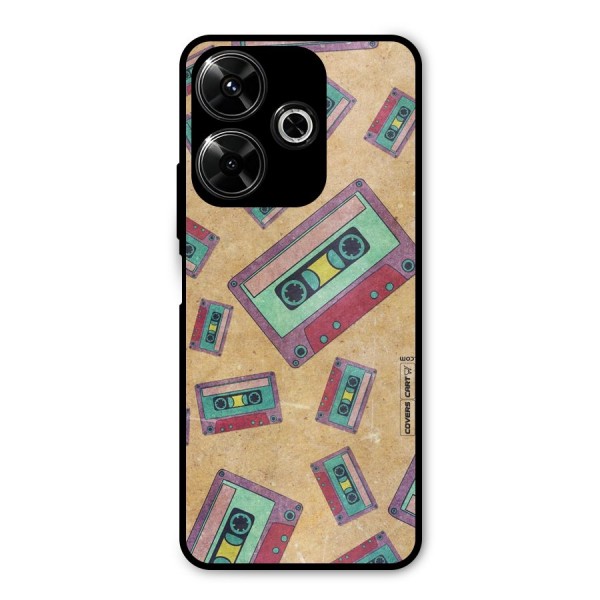 Ancient Cassettes Metal Back Case for Poco M6 Plus