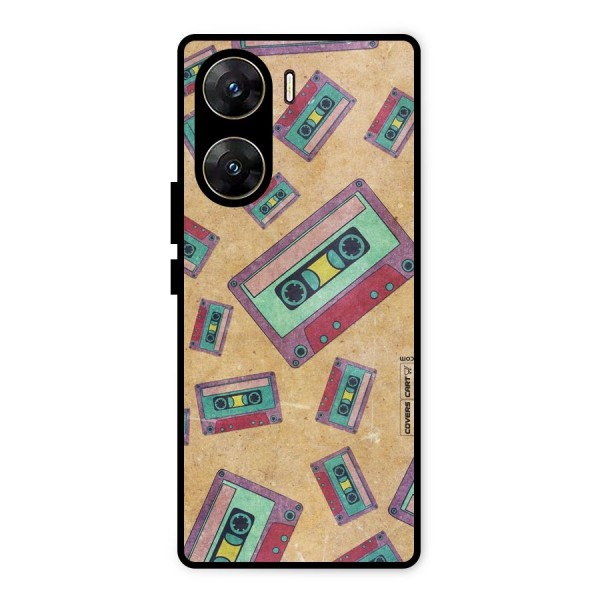 Ancient Cassettes Metal Back Case for Vivo V29e