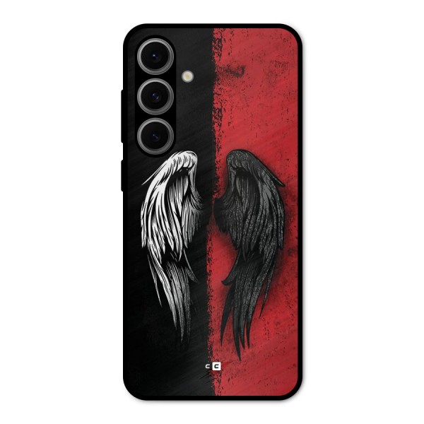 Angle Demon Wings Metal Back Case for Galaxy S24 FE