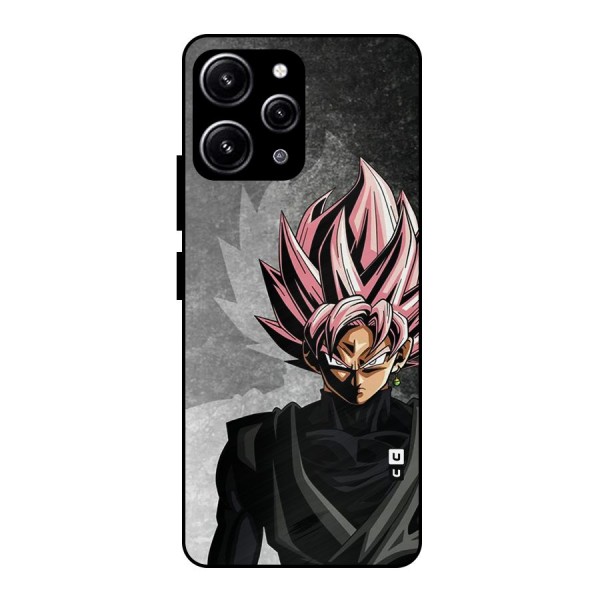 Angry Goku Glass Back Case for Redmi 12 4G