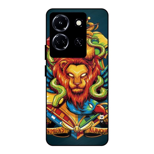 Animal Art Metal Back Case for Infinix Note 30 5G