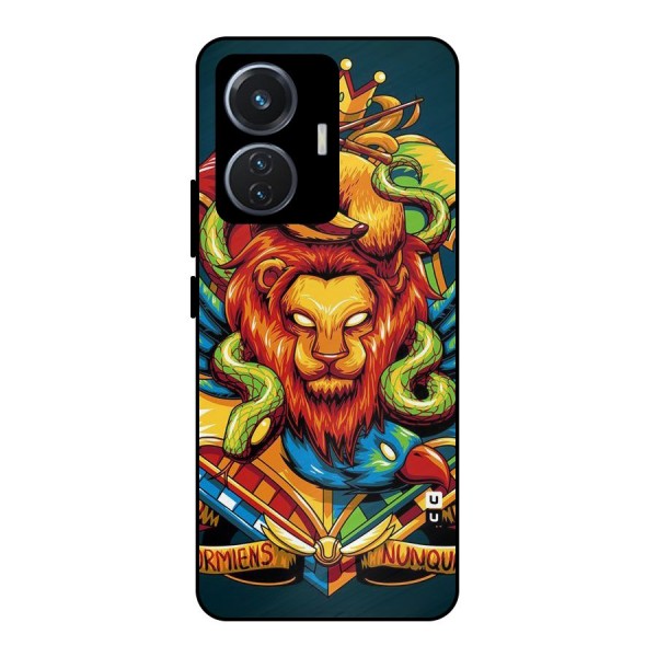 Animal Art Metal Back Case for iQOO Z6 44W