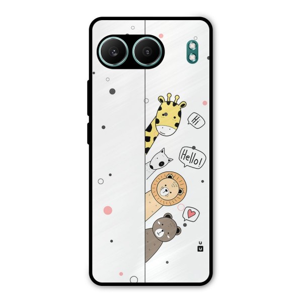 Animal Greetings Metal Back Case for OnePlus Nord 4