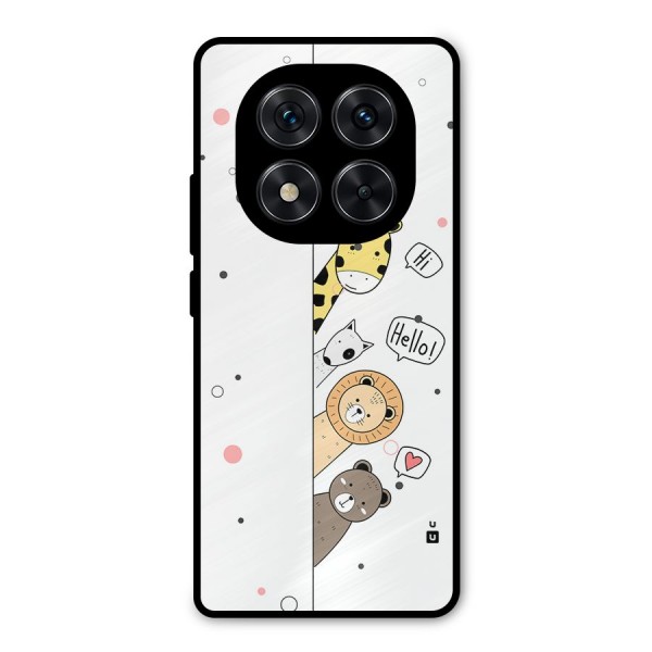 Animal Greetings Metal Back Case for Redmi Note 14 Pro 5G