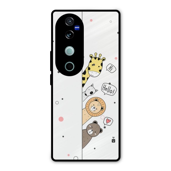 Animal Greetings Metal Back Case for Vivo V40 Pro