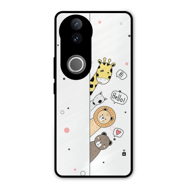 Animal Greetings Metal Back Case for Vivo V50e