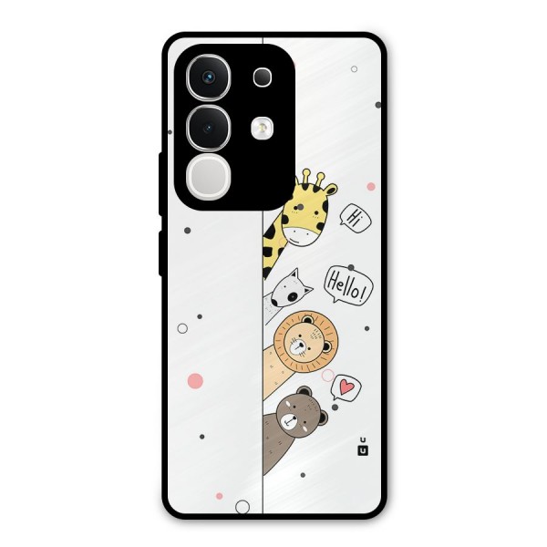Animal Greetings Metal Back Case for iQOO Z10x