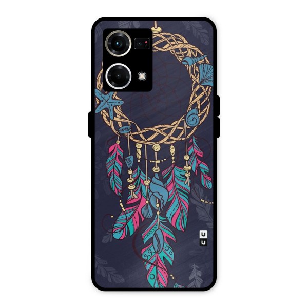 Animated Dream Catcher Metal Back Case for Oppo F21 Pro 4G