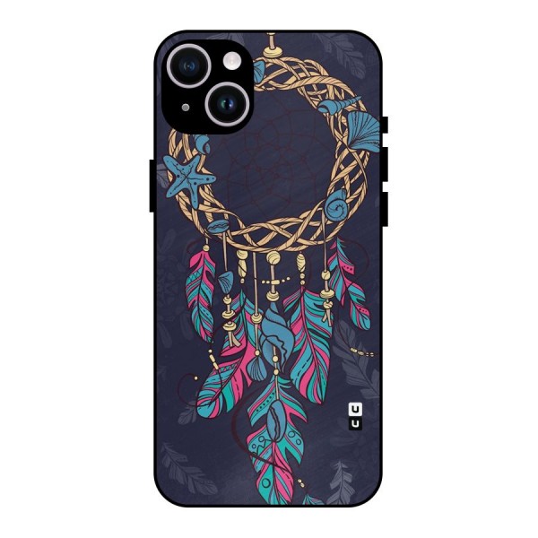 Animated Dream Catcher Metal Back Case for iPhone 14 Plus