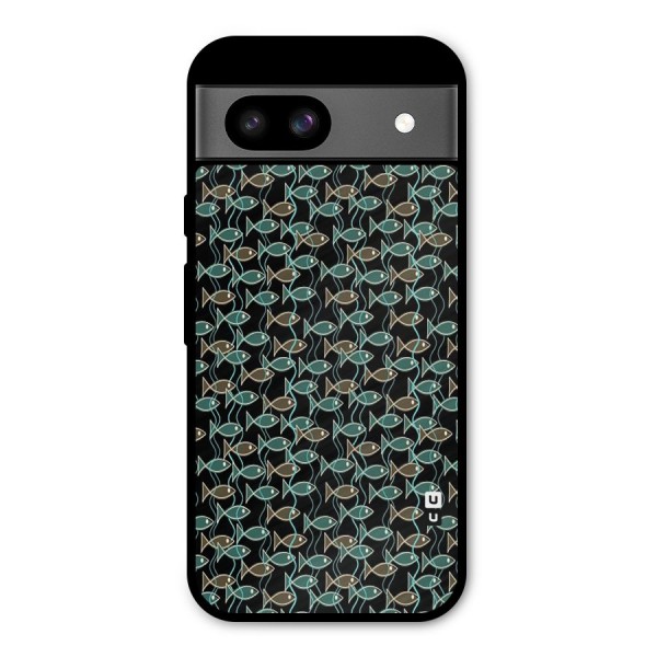Animated Fishes Art Pattern Metal Back Case for Google Pixel 8a