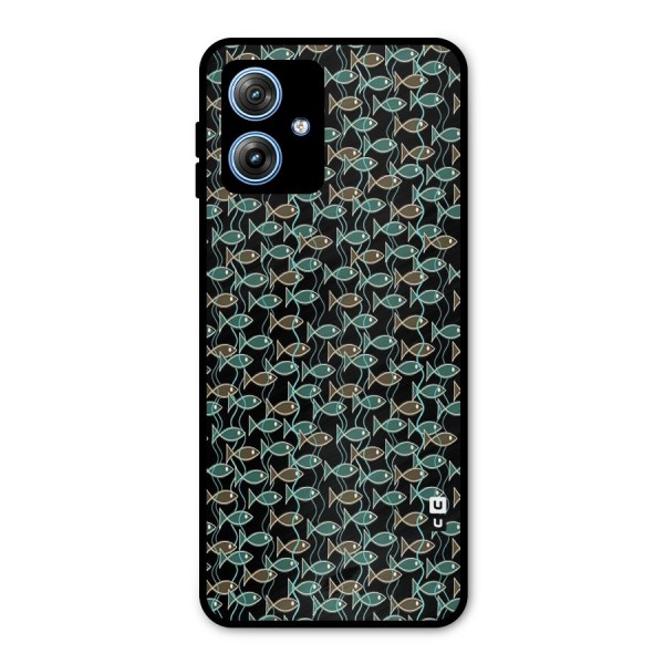 Animated Fishes Art Pattern Metal Back Case for Moto G54