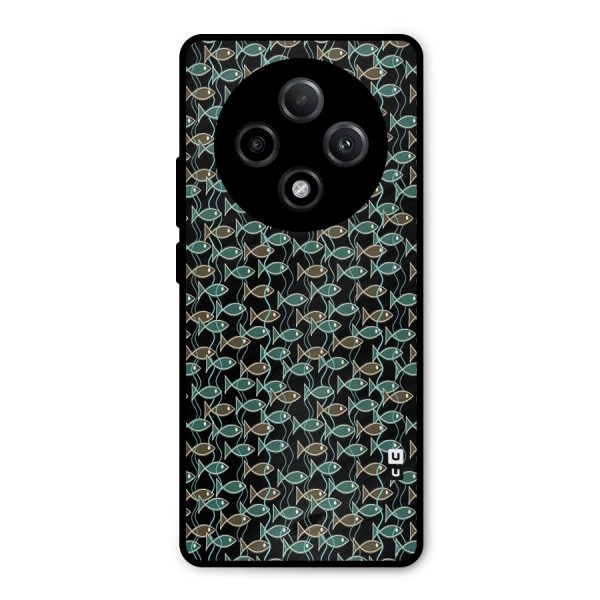 Animated Fishes Art Pattern Metal Back Case for Oppo F27 Pro Plus