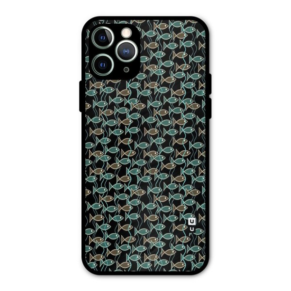 Animated Fishes Art Pattern Metal Back Case for iPhone 11 Pro Max