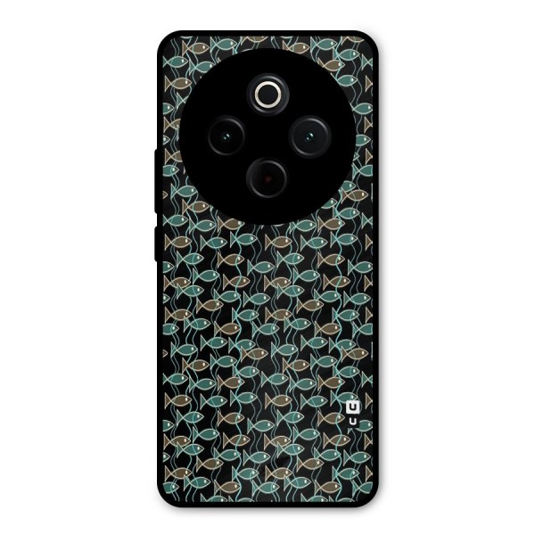 Animated Fishes Art Pattern Metal Back Case for iQOO Z10