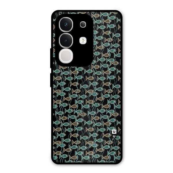 Animated Fishes Art Pattern Metal Back Case for iQOO Z10x