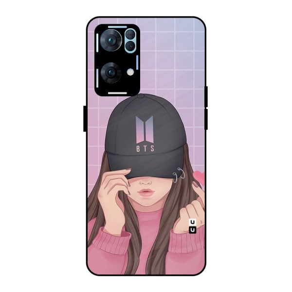Anime Beautiful BTS Girl Metal Back Case for Oppo Reno7 Pro 5G